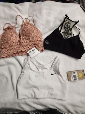 Cherish Peach Lace Bralette